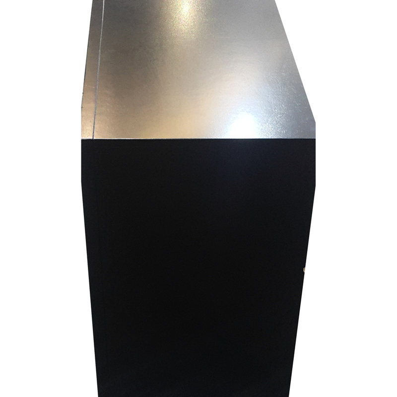 Table de chevet noire avec des matériaux et une finition élégante pour la chambre à coucher, Noir
