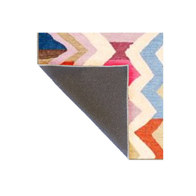 Multi Color Scandinavian Geometric Pattern Modern Decorative Machine Washable Area Rug, Rectangle 3'3" x 4'11"
