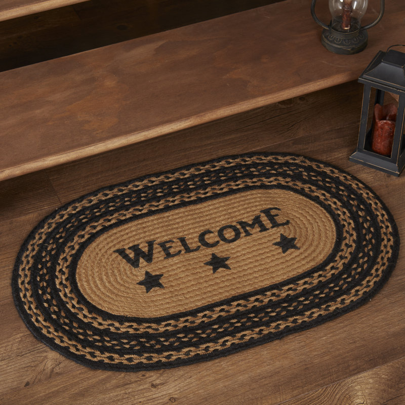 Tapis de jute Farmhouse, Ovale 1 pi 8 po x 2 pi 6 po