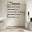 Porte de douche coulissante simple sans cadre 60 po x l 72 po en chrome