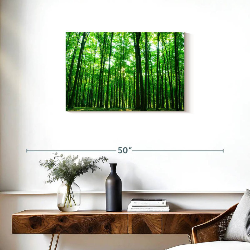 Alvord ensoleillé vert forêt, H 20 po x l 30 po