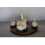 Ensemble de 5 statues Zahara Swan sur base de marbre