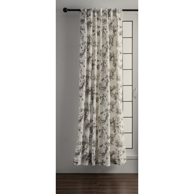 Maison Cotton Semi Sheer Curtain Single Panel