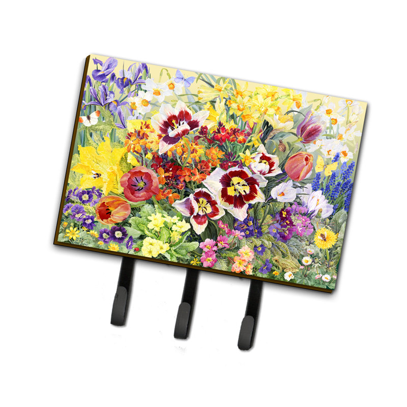 Organisateur de porte-clés mural Spring Floral par Anne Searle