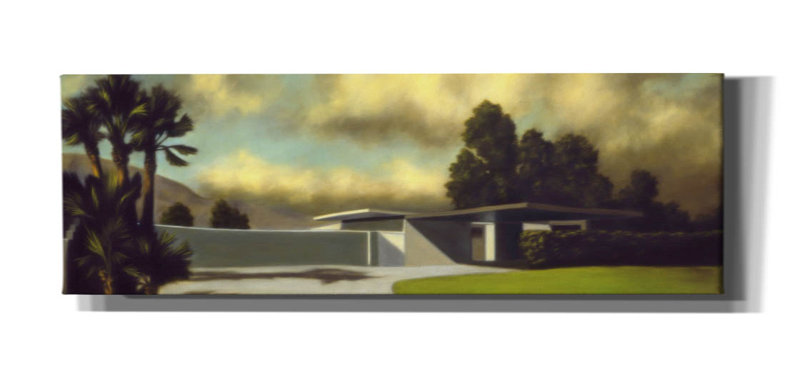 "Un autre monde vert" par Rick Monzon, H 12 po x l 36 po