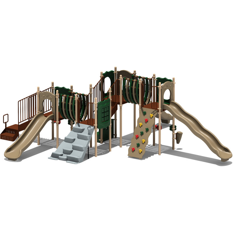 UPlay Today Big Sky Playground System, Playful (Red, Yellow and Blue)