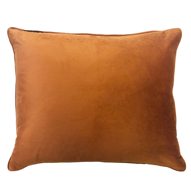 Feather Throw Pillow, Orange