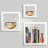 Sorbus Floating Wall Square Cube Box Shelves Mix Size Set of 3 in White-1770321143