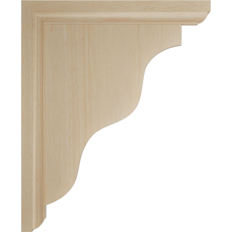 Support traditionnel Hamilton, Hévéa, H 11 po x l 1,5 po x P 9 po