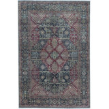 Ferrahan Wool Oriental Area Rug in Black/Red/Ivory