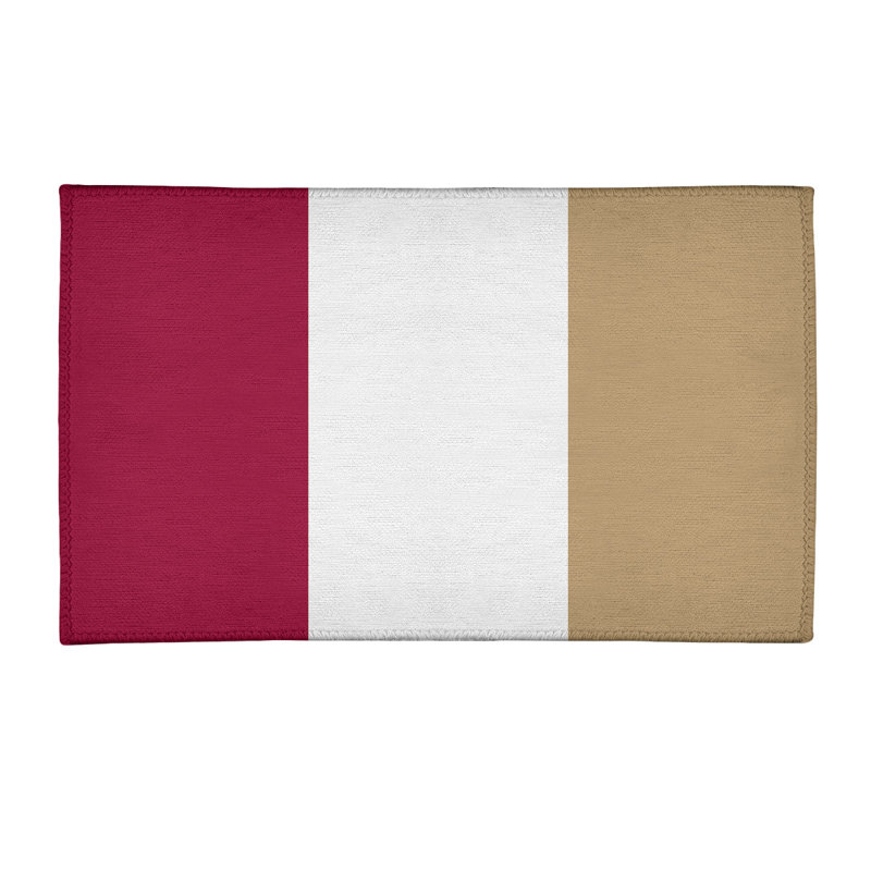 Tapis de zone rouge/beige, Rectangle 2 pi x 3 pi