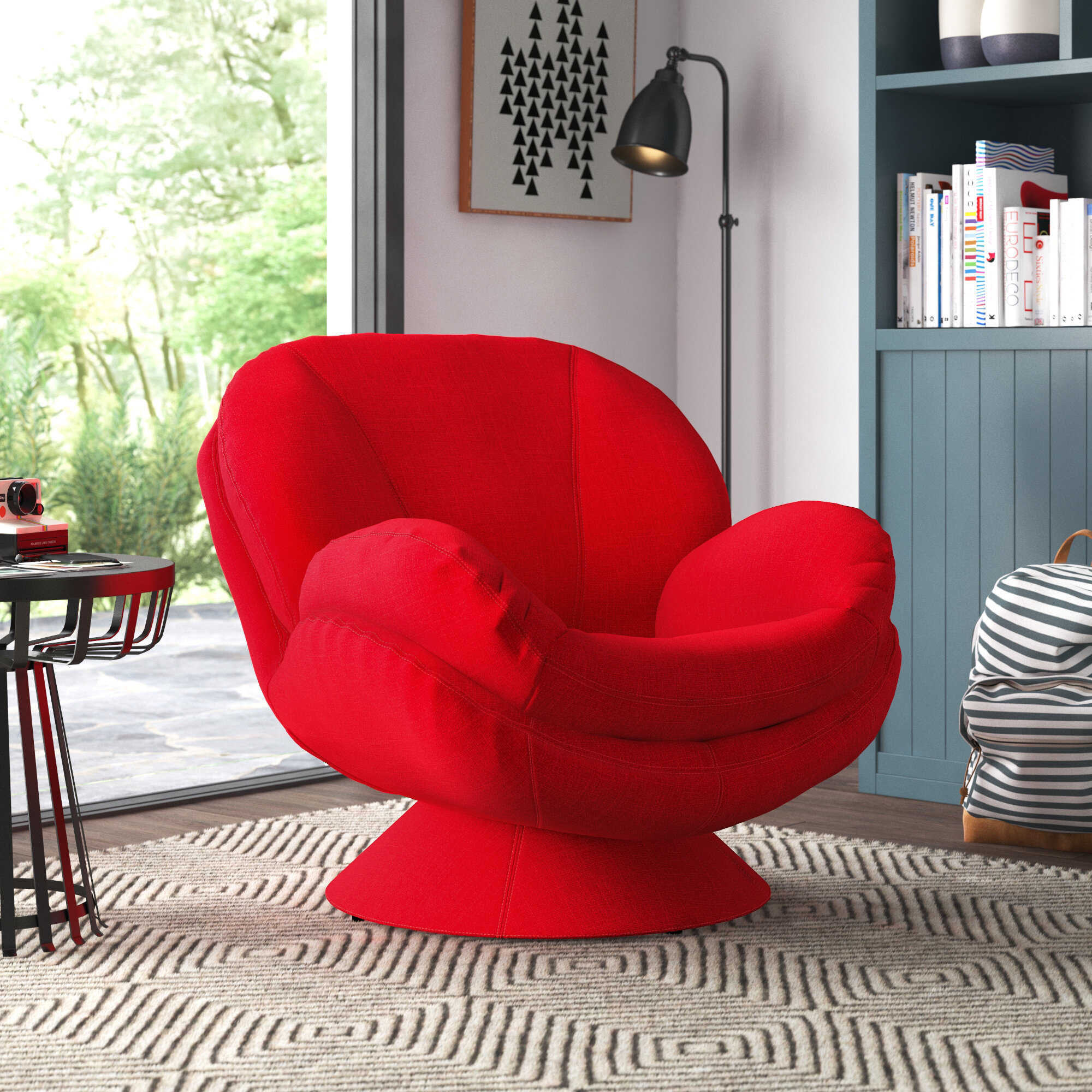 Viv + Rae Zayn Upholstered Swivel Armchair & Reviews | Wayfair