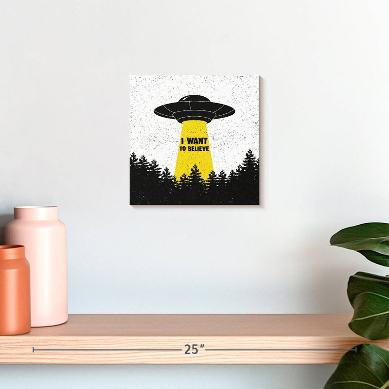 Kelan I Want To Believe UFO, H 10 po x l 10 po