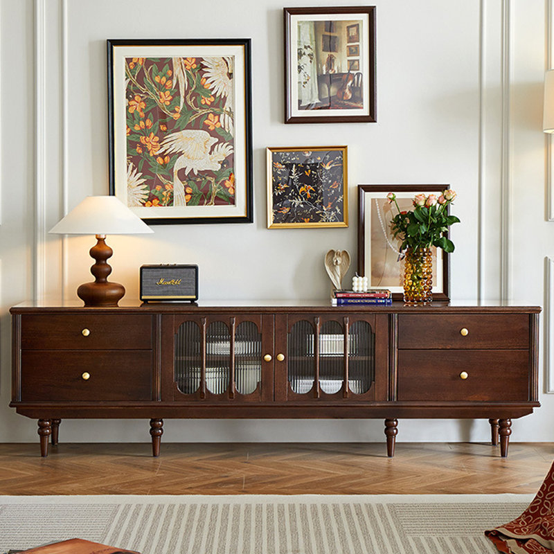 French vintage light luxury TV stand, 78.74"