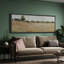 Art mural sur toile encadrée, "Wildflower Field with Distant Trees"-115165247-115165249