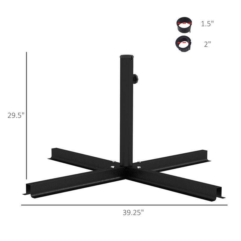 Base de parasol en plastique Deric
