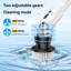 Adjustable Cleaning Brushes with Replaceable Head