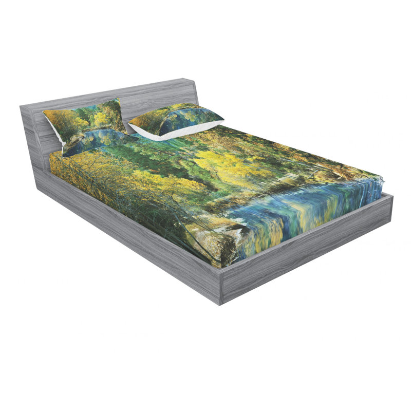 Microfiber Sheet Set, Queen Sheet Set with Fitted Sheet