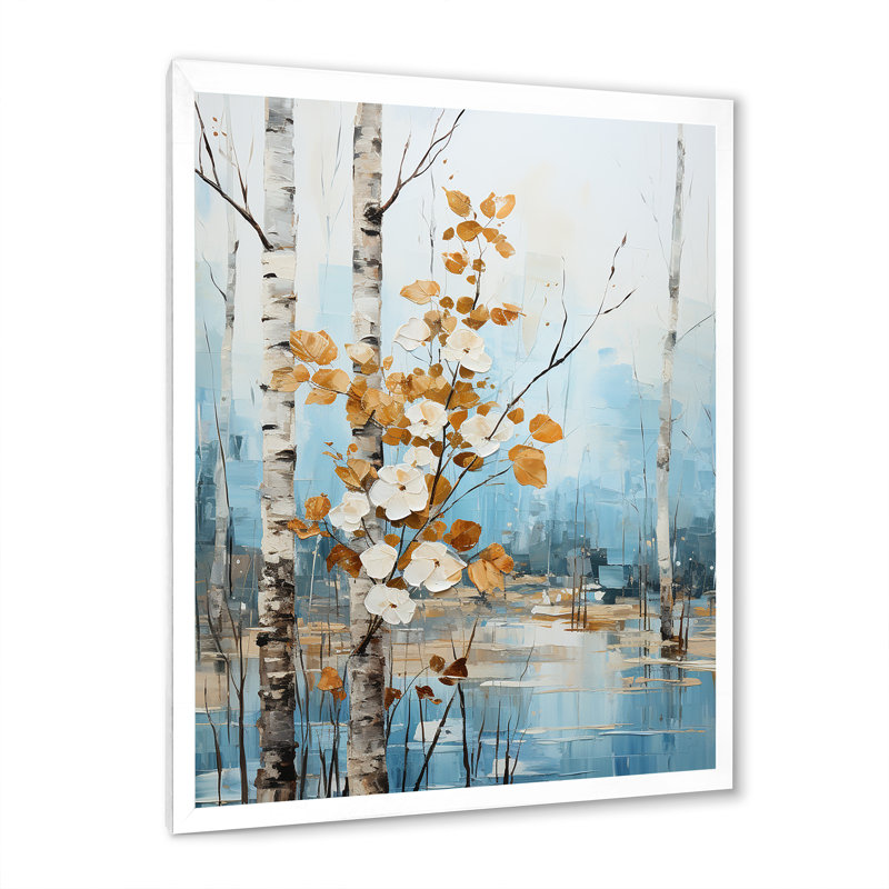 Vrisha Whispering Winds II - impression, Cadre photo blanc, H 40 po x l 30 po x P 1,5 po