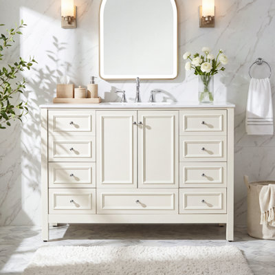 48-Inch Bathroom Vanity with Resin Basin