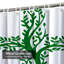 Rideau de douche Green Cross Tree Celtic-982540143