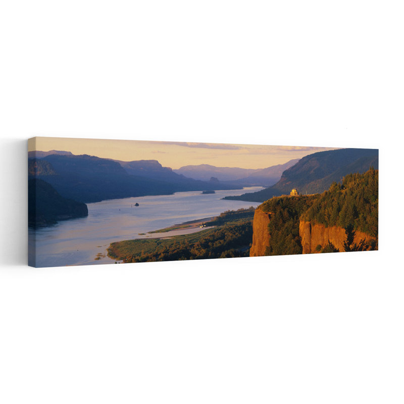 Columbia River OR by J Sohm/VOA LLC - Wrapped Canvas Panoramic Print, 40.64 cm H x 121.92 cm W