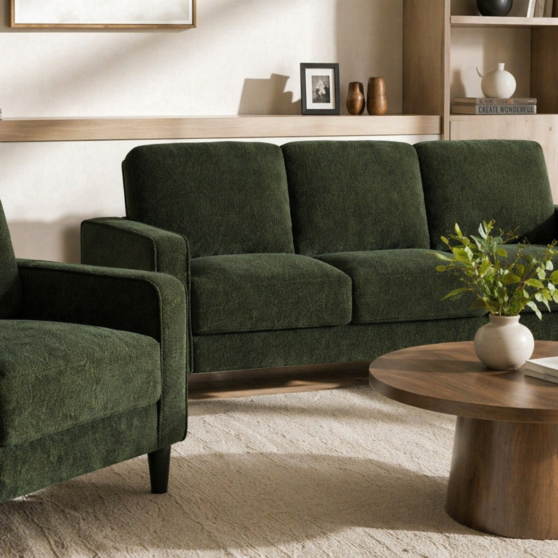 Ensemble de canapé 3 pièces Weld Matcha, Green