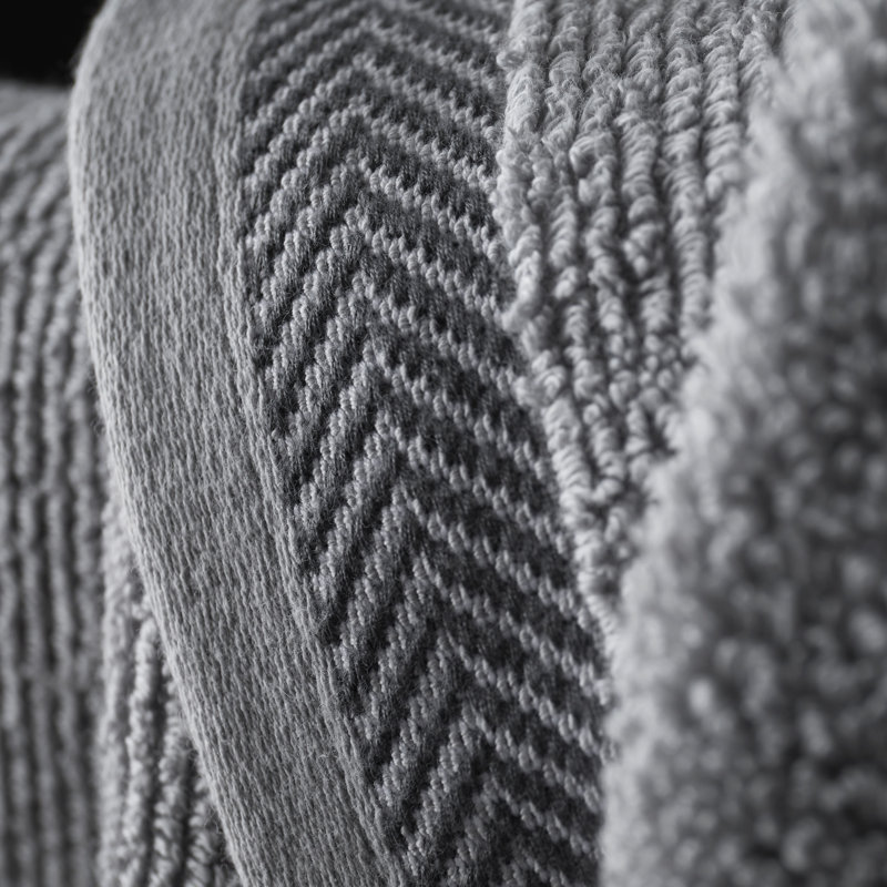 Content By Terence Conran Hanway Ribbed Bath Sheet Grey