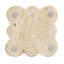 Tuscan Elegance Travertine Coaster Set