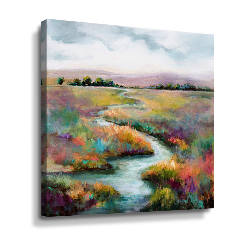 Méandre de la galerie Stream, Toile tendue, H 14 po x l 14 po x P 2 po