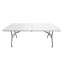 Table pliante moderne en granit de 6 pi avec poignée facile à transporter