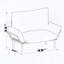 Causeuse Ada - Conception peu encombrante avec assemblage facile-819093108