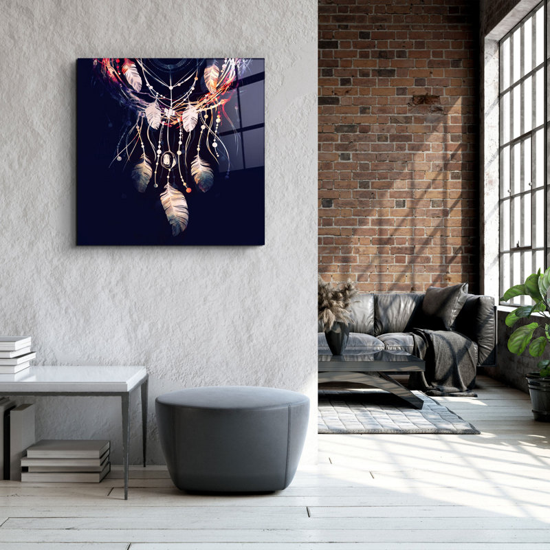 Elegant Decorative Tempered Glass Painting, 40 x 40 Inches | 100% Tempered Glass, Thickness: 0.16 Inches | UV Printing for Vibrant Colors & Durability | Perfect for Home Decor & Art Enthusiasts