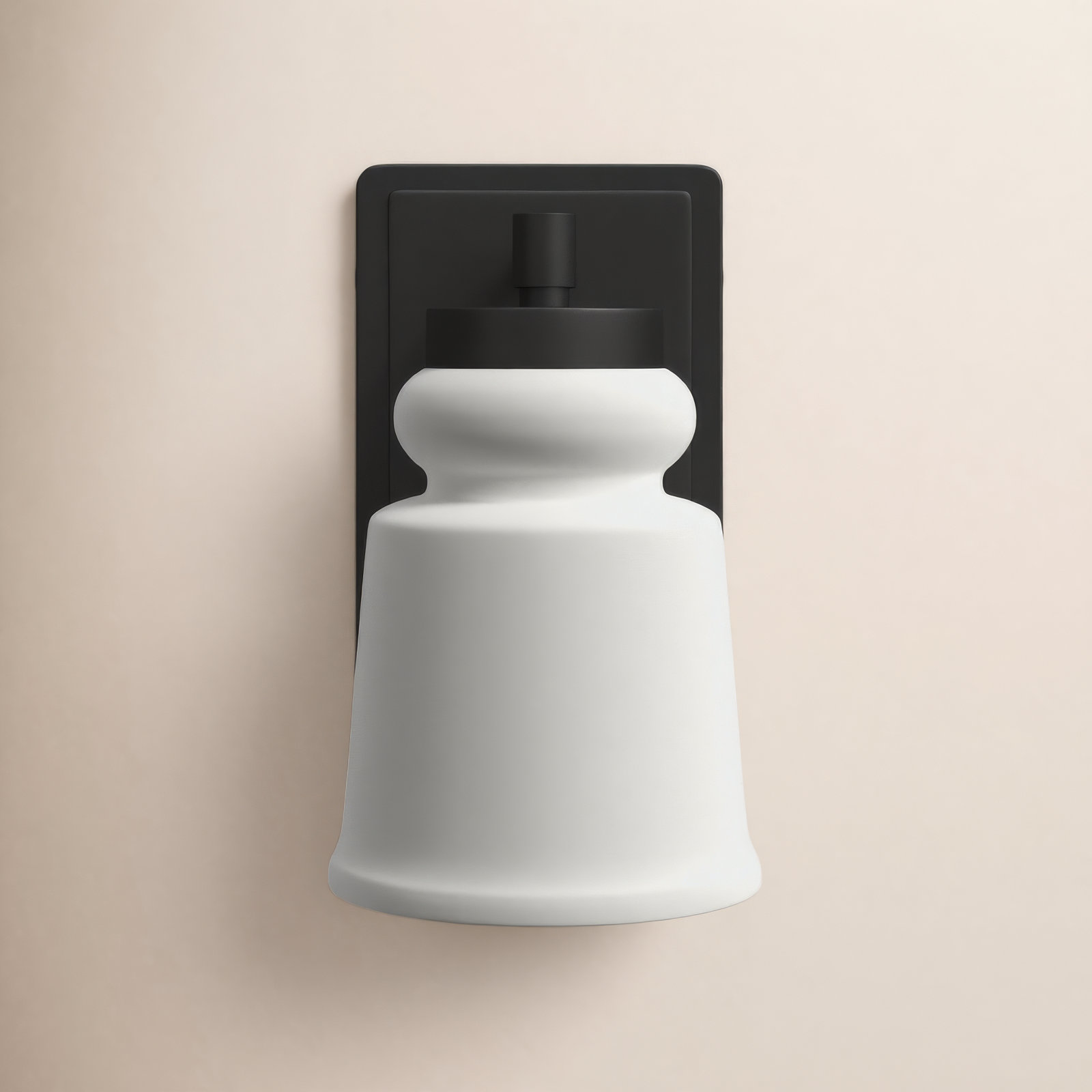 Grosseto Single Light Dimmable Armed Sconce, Black