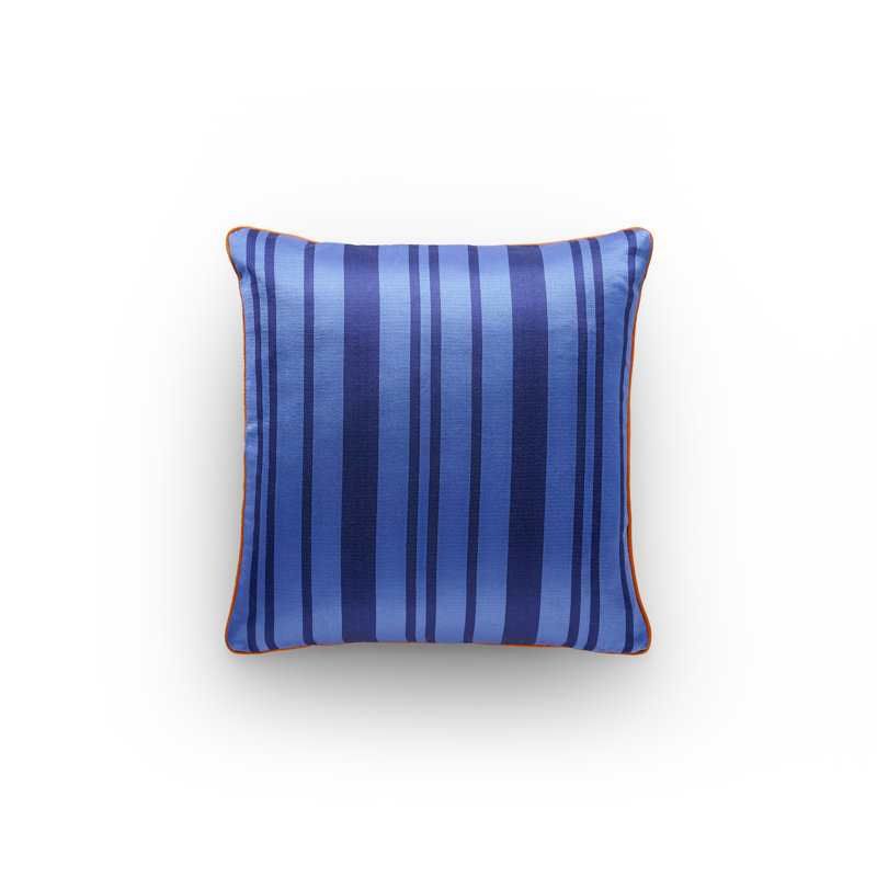 Kutnu Gradient Stripe Pillow with Contrast Piping