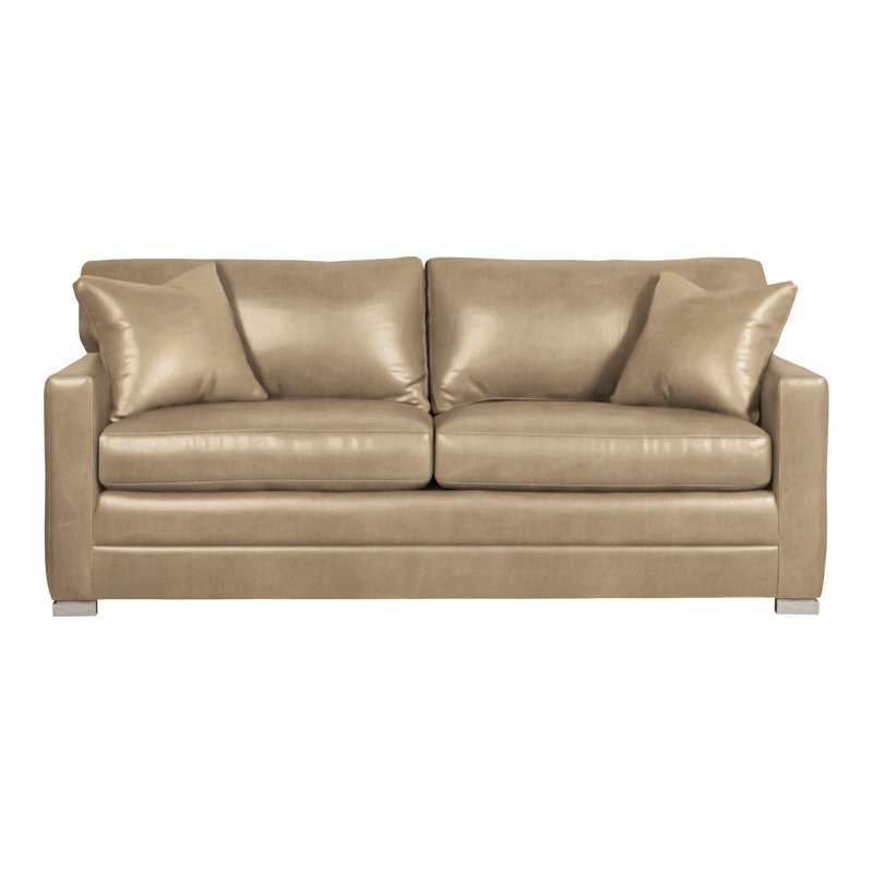 Canapé-lit Hillcrest, Wrenn, Cuir véritable Ziggy Dune