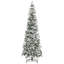 Arbre de Noël artificiel pin enneigé 7,5 pi avec des branches réalistes et 668 pointes