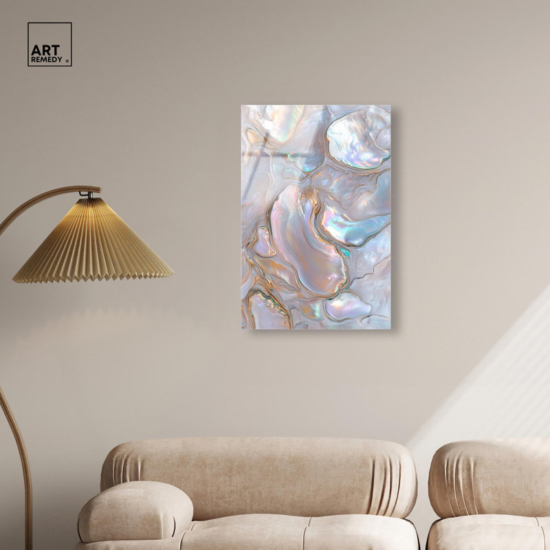 Décoration murale géode acrylique Fluid Preciousness III par Art Remedy, prête à être accrochée, H 30 po x l 20 po