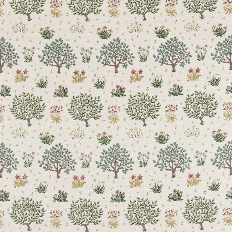 Orchard Fabric, Bayleaf/Rose