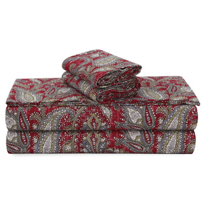 Flannel Paisley Sheet Set