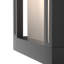 Applique murale d'extérieur à DEL en aluminium noir à intensité variable avec crépuscule à l'aube 14,55 po H Chianna-225755735-225258521