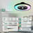 23 Inch Modern Low Profile Flush Mount Enclosed Smart RGB Ceiling Fan With Light And APP Control For Bedroom