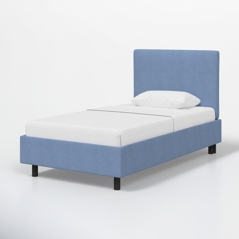 Lit plateforme Sawyer, Lin denim classique, Double
