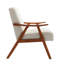 Chaise d'appoint rembourrée en tissu avec pieds en bois d'hévéa Ammanda-1779010815