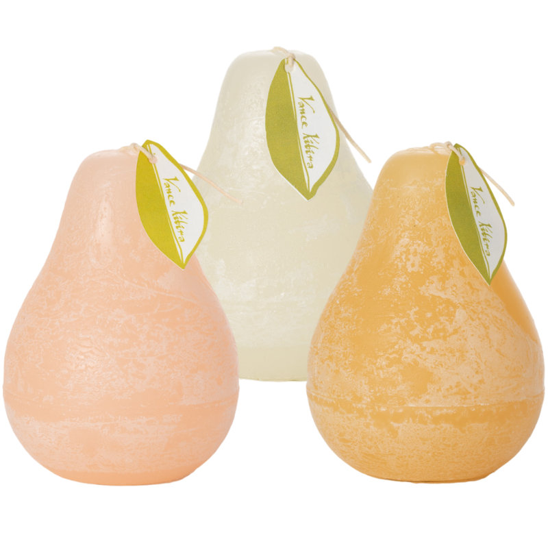 Vance Kitira Unscented Novelty Candle, Pink/Off White/Orange