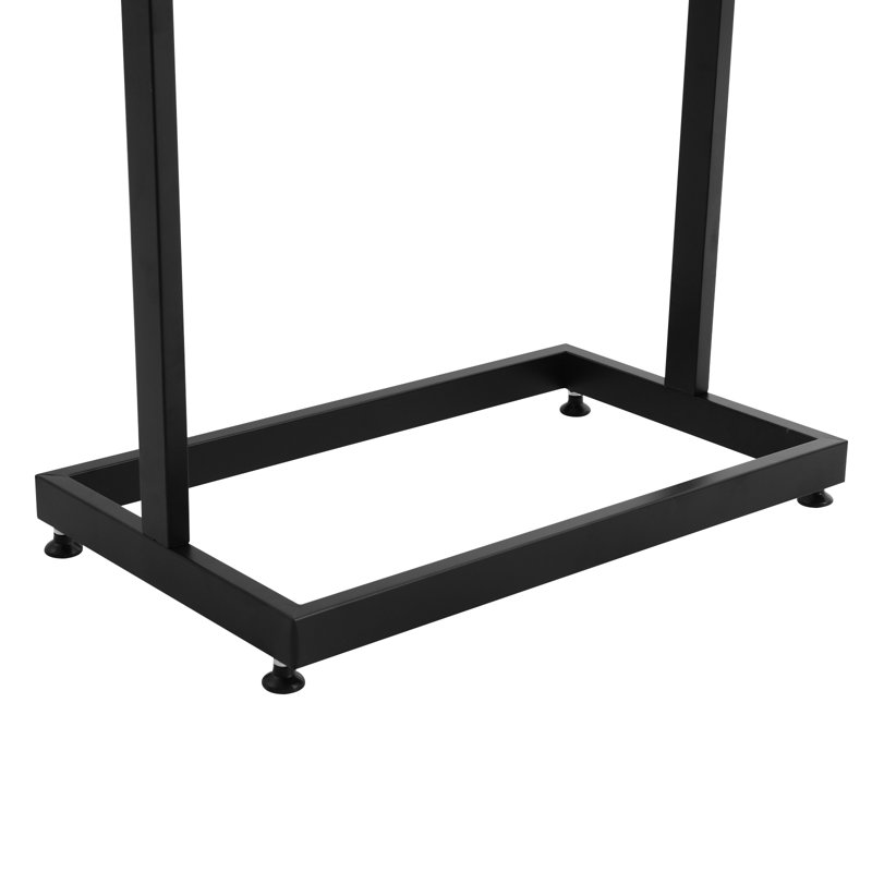 Porte-affiche double face au sol en noir, Noir