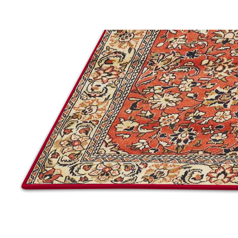Tapis oriental rouge / beige / noir, Rectangle 7 pi x 9 pi