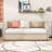 Cristaly Wood Upholstered daybed with Pop Up Twin Trundle-1295274187