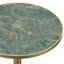 Table de salle à manger ronde avec tulipes modernes, plateau de table en pierre frittée avec impression de faux marbre de luxe, base en acier inoxydable, surface imperméable et résistante aux rayures et à l'usure, idéale pour une utilisation intérieure et extérieure