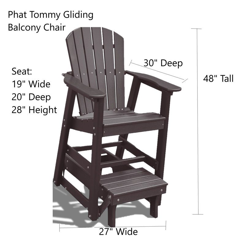 Fauteuil coulissant Phat Tommy, Brun